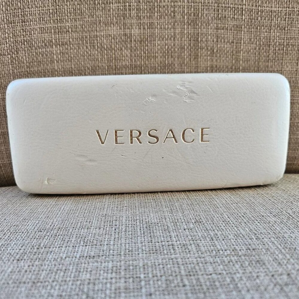 Versace Glasses Case White Hard Case for Eye Wear Case only